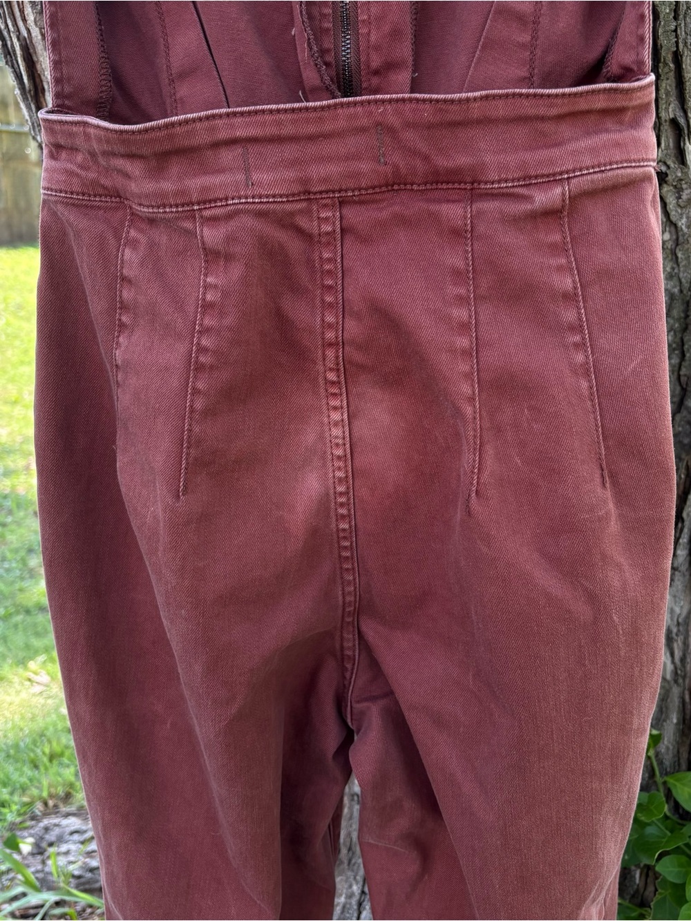 Free People Brown/Red CRVY 2nd Ave One Piece jumpsuit - Picture 6 of 15